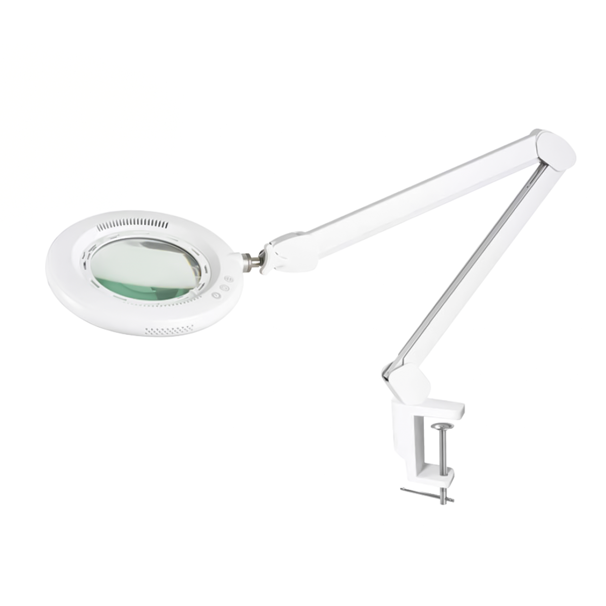 Kozmetická lampa s lupou 5D s úchytom na stôl
